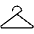 Coat Hanger Thin Icon from Phosphor Thin Set