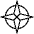 Compass Rose Thin Icon from Phosphor Thin Set