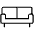 Couch Thin icon - Free transparent PNG, SVG. No sign up needed.