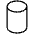 Cylinder Thin Icon from Phosphor Thin Set