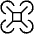 Drone Thin Icon from Phosphor Thin Set