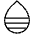 Drop Half Bottom Thin Icon from Phosphor Thin Set