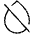 Drop Slash Thin Icon from Phosphor Thin Set
