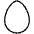Download free Egg Thin PNG, SVG vector icon from Phosphor Thin set.