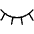 Eye Closed Thin Icon from Phosphor Thin Set