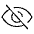 Eye Slash Thin Icon from Phosphor Thin Set
