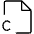 File C Thin Icon from Phosphor Thin Set