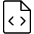 File Code Thin Icon from Phosphor Thin Set