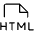 File Html Thin Icon from Phosphor Thin Set