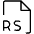 File Rs Thin Icon from Phosphor Thin Set