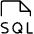 File Sql Thin Icon from Phosphor Thin Set