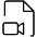 File Video Thin Icon from Phosphor Thin Set