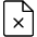 File X Thin Icon from Phosphor Thin Set