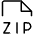 File Zip Thin Icon from Phosphor Thin Set