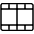 Film Strip Thin Icon from Phosphor Thin Set | Free Download as SVG Vector and Transparent PNG | Streamline icons