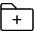 Folder Plus Thin Icon from Phosphor Thin Set