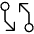 Git Diff Thin Icon from Phosphor Thin Set