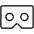 Google Cardboard Logo Thin Icon from Phosphor Thin Set