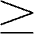 Greater Than Or Equal Thin Icon from Phosphor Thin Set