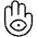 Hand Eye Thin Icon from Phosphor Thin Set