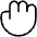 Hand Grabbing Thin Icon from Phosphor Thin Set