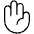 Hand Palm Thin Icon from Phosphor Thin Set