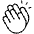 Hands Clapping Thin Icon from Phosphor Thin Set