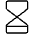 Hourglass Low Thin Icon from Phosphor Thin Set