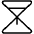 Hourglass Simple Medium Thin Icon from Phosphor Thin Set