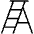 Ladder Thin Icon from Phosphor Thin Set