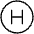 Letter Circle H Thin Icon from Phosphor Thin Set