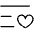 List Heart Thin Icon from Phosphor Thin Set