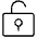 Lock Key Open Thin Icon from Phosphor Thin Set