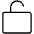 Lock Simple Open Thin Icon from Phosphor Thin Set | Free Download as SVG Vector and Transparent PNG | Streamline icons