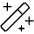 Magic Wand Thin Icon from Phosphor Thin Set
