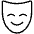 Mask Happy Thin Icon from Phosphor Thin Set