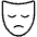 Mask Sad Thin Icon from Phosphor Thin Set