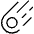 Meteor Thin Icon from Phosphor Thin Set