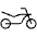 Motorcycle Thin Icon from Phosphor Thin Set