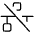 Network Slash Thin Icon from Phosphor Thin Set