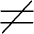 Not Equals Thin Icon from Phosphor Thin Set