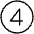 Number Circle Four Thin Icon from Phosphor Thin Set