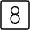 Number Square Eight Thin Icon from Phosphor Thin Set