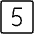 Number Square Five Thin Icon from Phosphor Thin Set