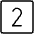 Number Square Two Thin Icon from Phosphor Thin Set