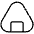 Onigiri Thin Icon from Phosphor Thin Set