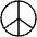 Peace Thin Icon from Phosphor Thin Set