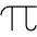 Pi Thin Icon from Phosphor Thin Set