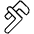 Pipe Wrench Thin Icon from Phosphor Thin Set