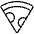 Pizza Thin Icon from Phosphor Thin Set